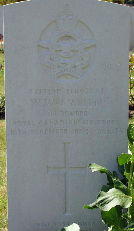Sgt Ward William James Allen<br/><br /><br />died December 16th, 1943