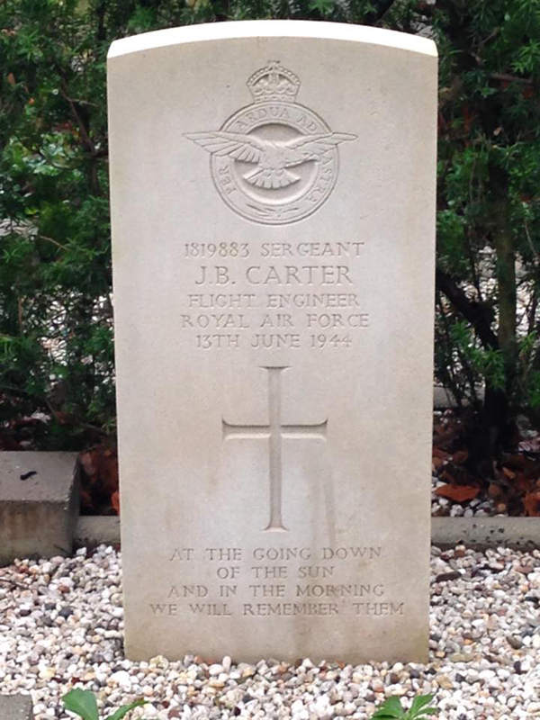 Sgt Joseph Burnett Carter<br /><br /><br />died on active duty - June 13th, 1944