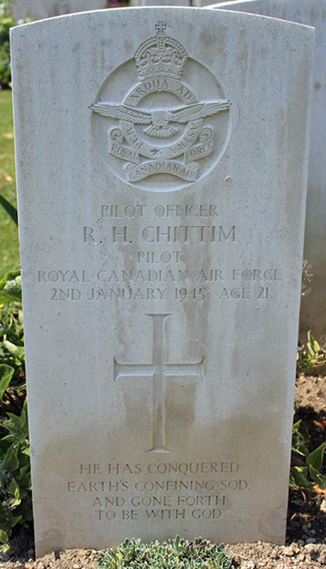 P/O Richard Hugh Chittim<br /><br /><br />died on active duty - January 21st, 1945