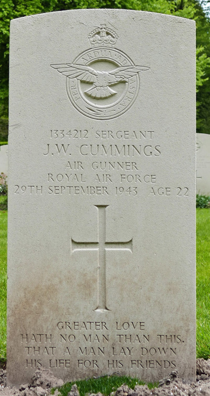 Sgt Jack William Cummings<br /><br /><br />died on active duty - September 30th, 1943