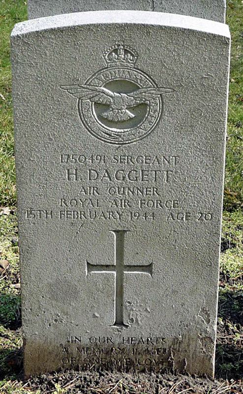 Sgt Harry Daggett<br /><br /><br />died on active duty - February 15th, 1944