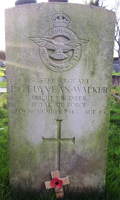 Sgt Peter Geoffrey Edyvean-Walker<br/><br /><br />died November 17th, 1943
