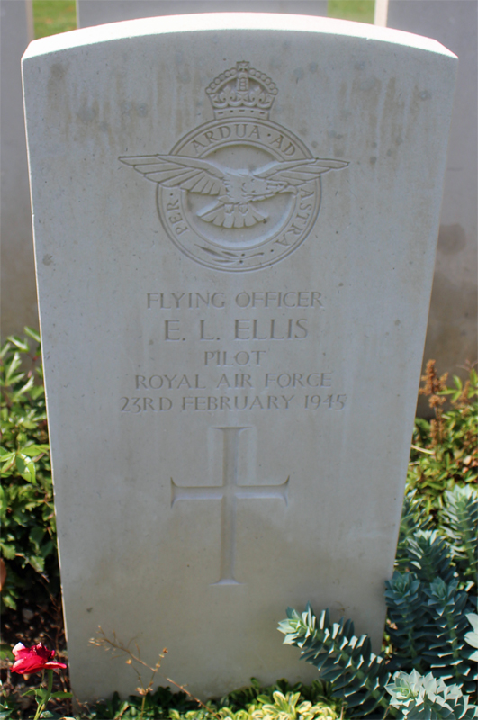 F/O Ernest Lewis Ellis<br/><br /><br />died February 23rd, 1945