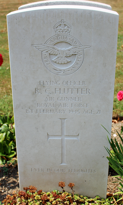 F/O Robert Cyril Flutter<br /><br /><br />died on active duty - February 1st, 1945
