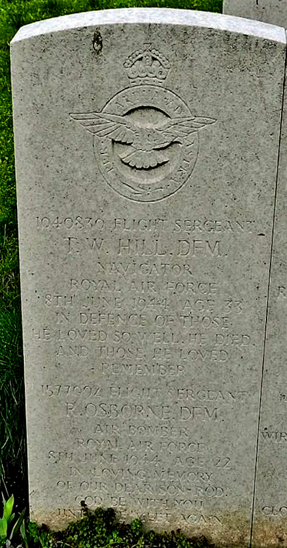 F/Sgt Roderick Osborne&nbsp;&nbsp; DFM<br/><br /><br />died June 8th, 1944