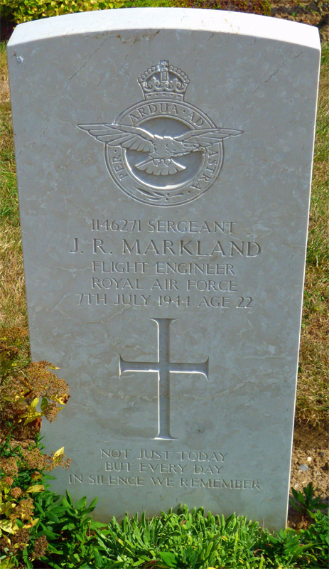 Sgt James Robert Markland<br /><br /><br />died on active duty - July 7th, 1944