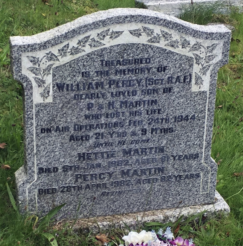 Sgt William Percy Martin<br /><br /><br />died on active duty - February 24th, 1944